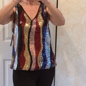 Sequin tank top
